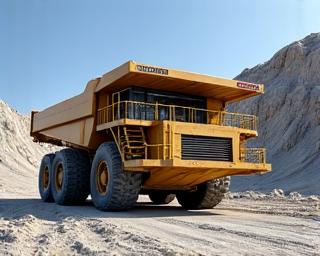Heavy machinery in a quarry after a professional industrial clean